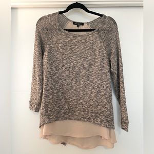 Tan and black sweater